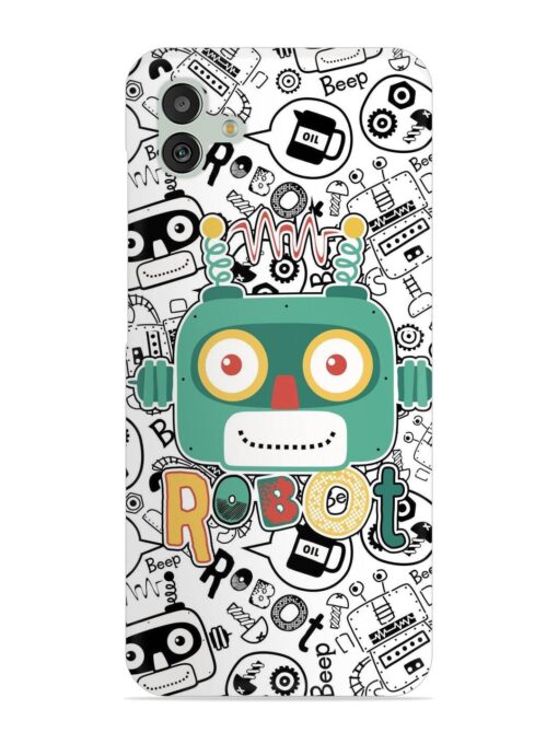 Robot Modern Seamless Pattern Snap Case for Samsung Galaxy M13 (5G)