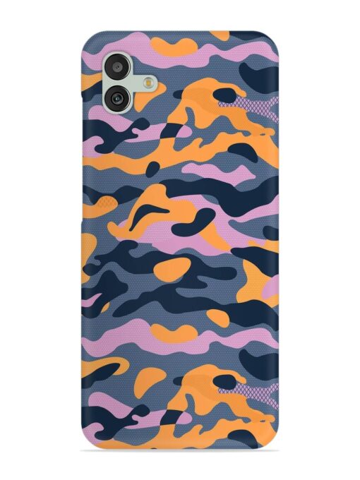 Camouflage Army Military English Orange Art Snap Case for Samsung Galaxy M13 (5G) Zapvi