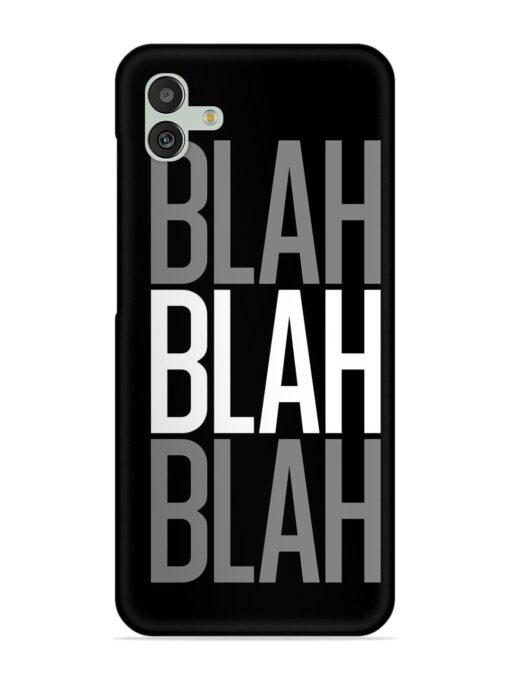 Blah Blah Blah Wallpaper Snap Case for Samsung Galaxy M13 (5G)