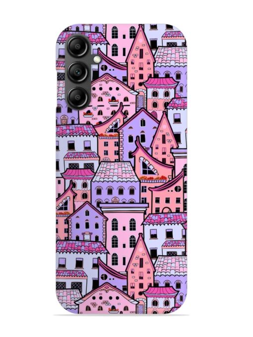 Seamless Pattern Houses Snap Case for Samsung Galaxy M14 (5G) Zapvi