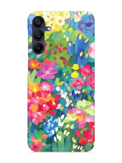 Watercolor Flower Art Snap Case for Samsung Galaxy M15 (5G) Zapvi