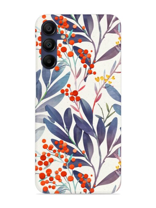 Seamless Floral Pattern Snap Case for Samsung Galaxy M15 (5G)