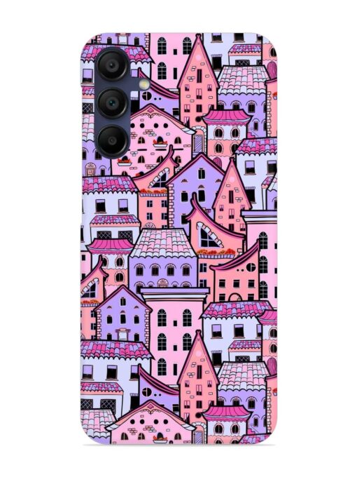 Seamless Pattern Houses Snap Case for Samsung Galaxy M15 (5G) Zapvi