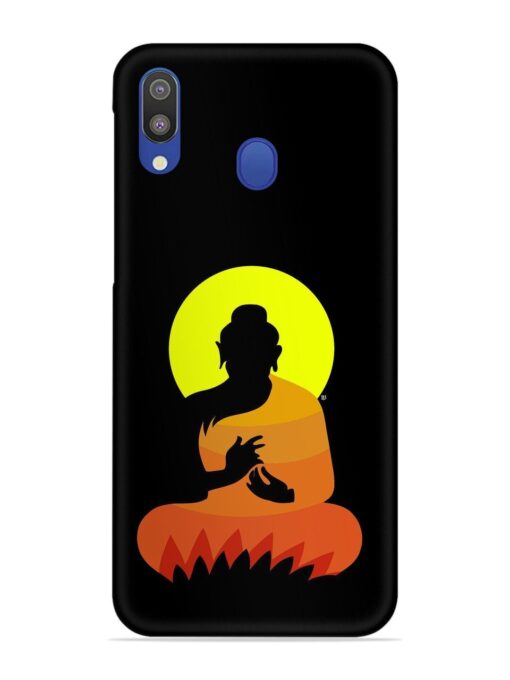 Buddha Art Black Snap Case for Samsung Galaxy M20 Zapvi