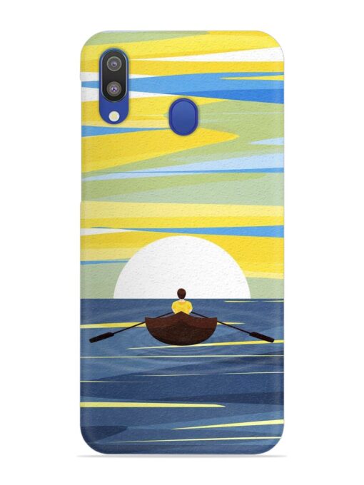 Rowing Person Ferry Paddle Snap Case for Samsung Galaxy M20 Zapvi