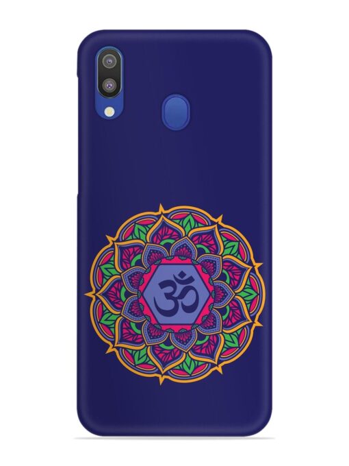 Om Mandala Art Blue Snap Case for Samsung Galaxy M20 Zapvi