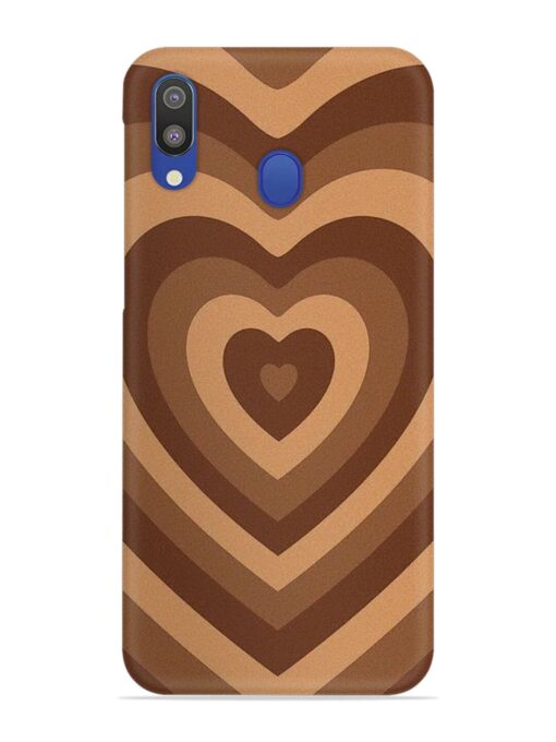 Brown Heart Snap Case for Samsung Galaxy M20