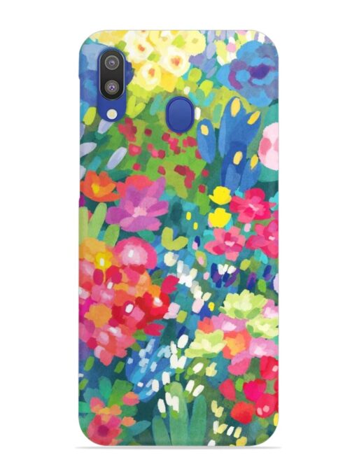 Watercolor Flower Art Snap Case for Samsung Galaxy M20 Zapvi