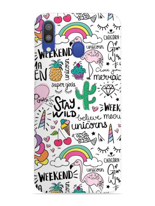 Unicorn Ice Cream Snap Case for Samsung Galaxy M20