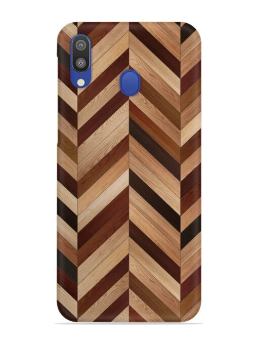 Seamless Wood Parquet Snap Case for Samsung Galaxy M20 Zapvi