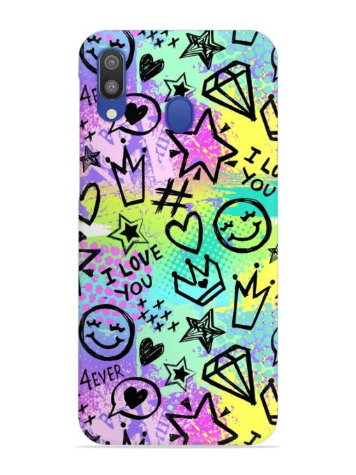 Bright Seamless Pattern Snap Case for Samsung Galaxy M20