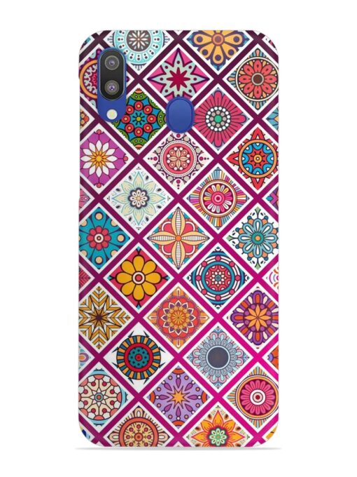 Seamless Tile Pattern Snap Case for Samsung Galaxy M20 Zapvi