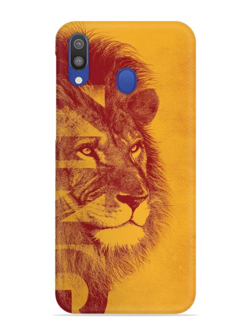 Gold Lion Crown Art Snap Case for Samsung Galaxy M20 Zapvi