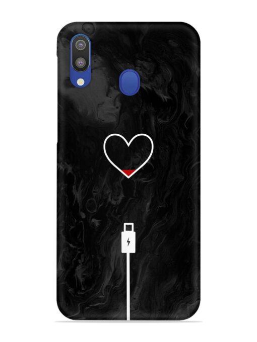 Heart Charging Vector Snap Case for Samsung Galaxy M20 Zapvi