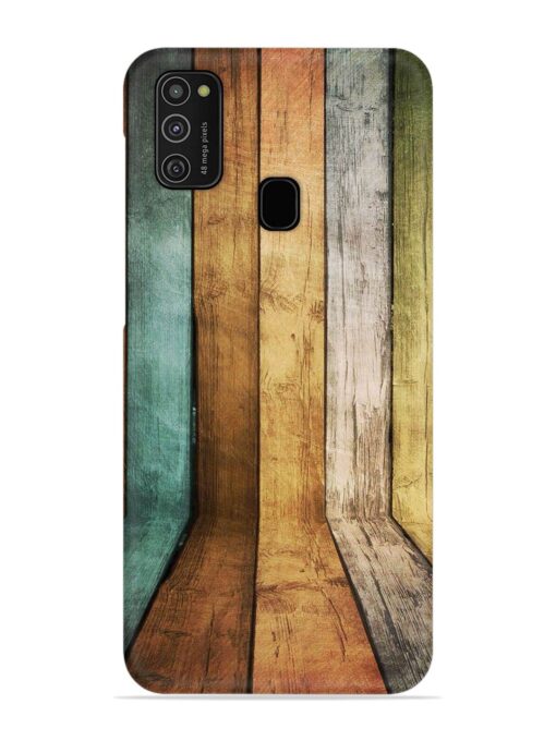 Wooden Realistic Art Snap Case for Samsung Galaxy M21 (4G)