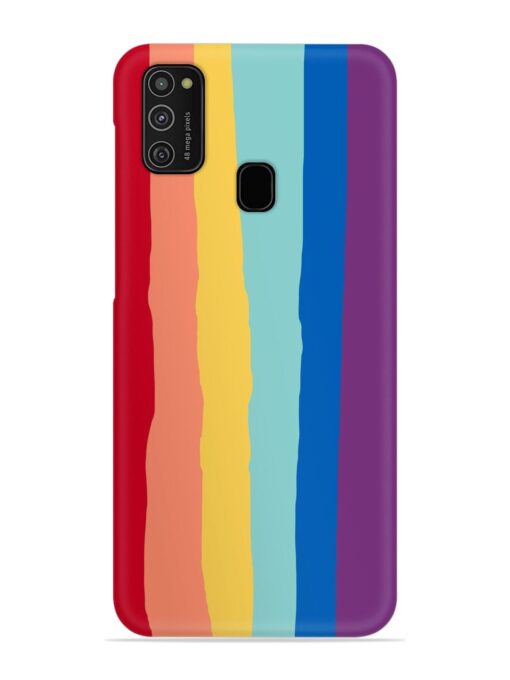 Rainbow Genuine Liquid Snap Case for Samsung Galaxy M21 (4G)