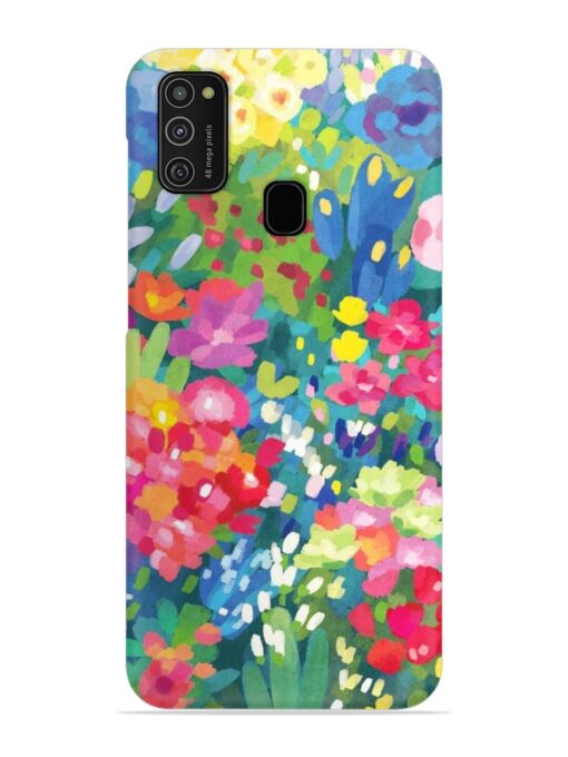 Watercolor Flower Art Snap Case for Samsung Galaxy M21 (4G)