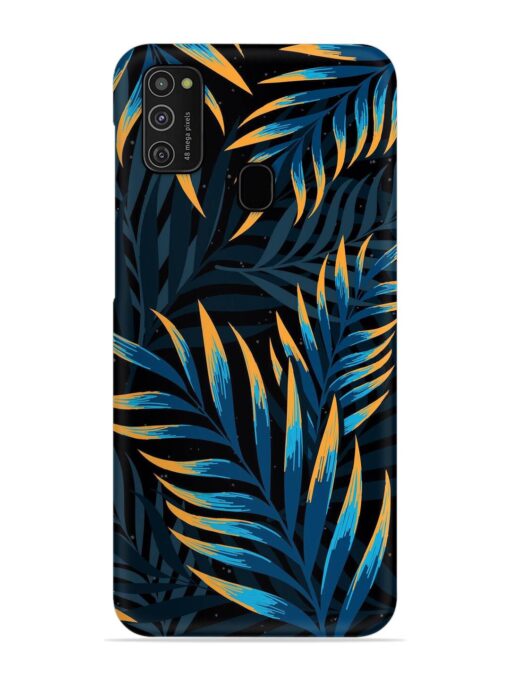 Abstract Leaf Art Snap Case for Samsung Galaxy M21 (4G) Zapvi