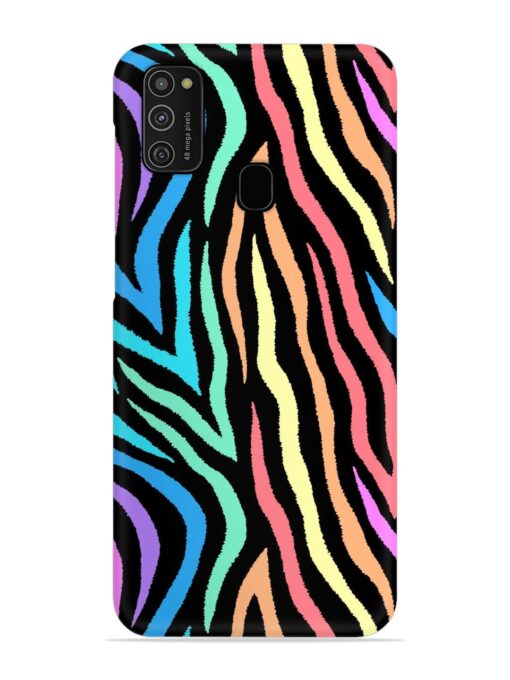 Colorful Abstract Zebra Snap Case for Samsung Galaxy M21 (4G)