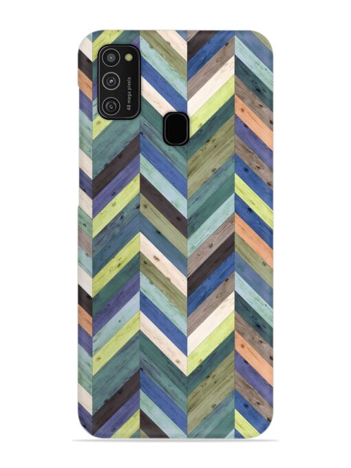 Chevron Random Color Snap Case for Samsung Galaxy M21 (4G)