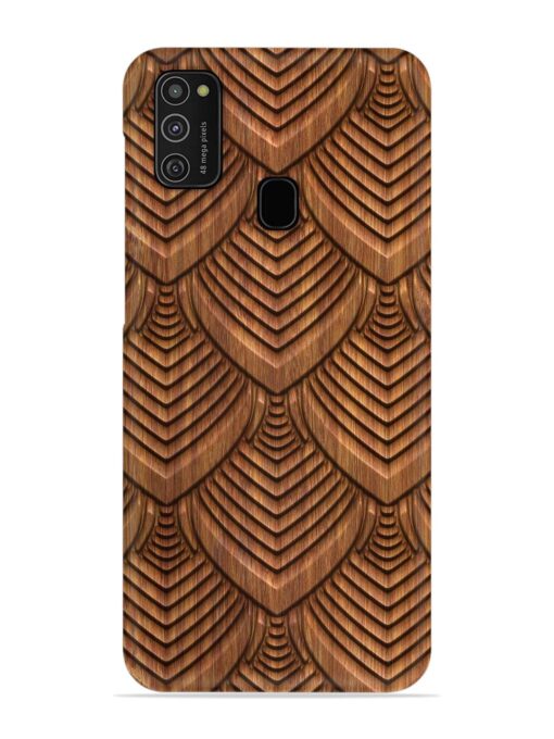 Carved Pattern On Snap Case for Samsung Galaxy M21 (4G)