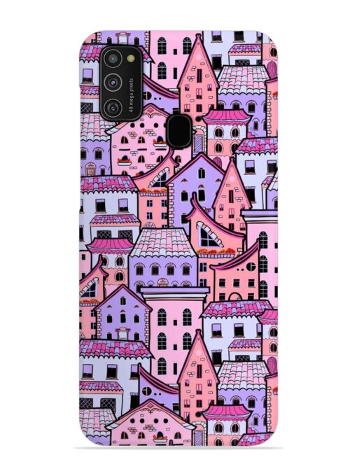 Seamless Pattern Houses Snap Case for Samsung Galaxy M21 (4G)