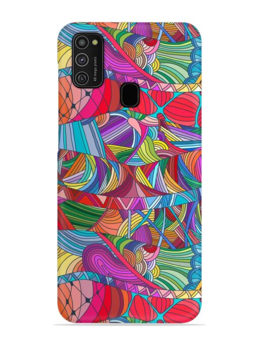 Seamless Patterns Hand Drawn Snap Case for Samsung Galaxy M21 (4G)