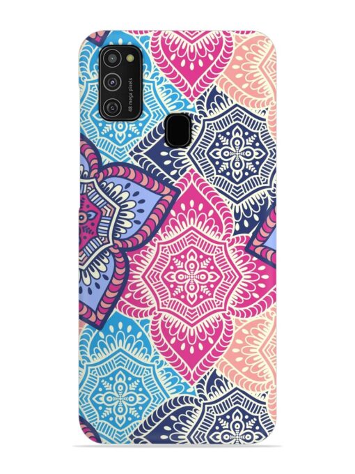 Ethnic Floral Seamless Snap Case for Samsung Galaxy M21 (4G)