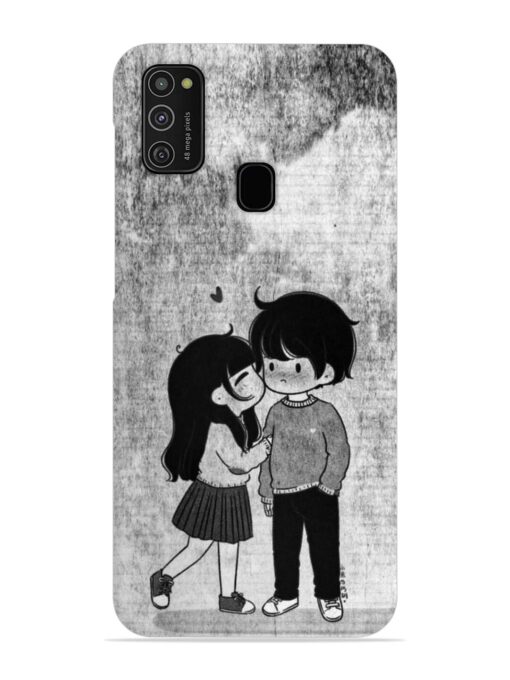 Couple Love Highlights Snap Case for Samsung Galaxy M21 (4G)