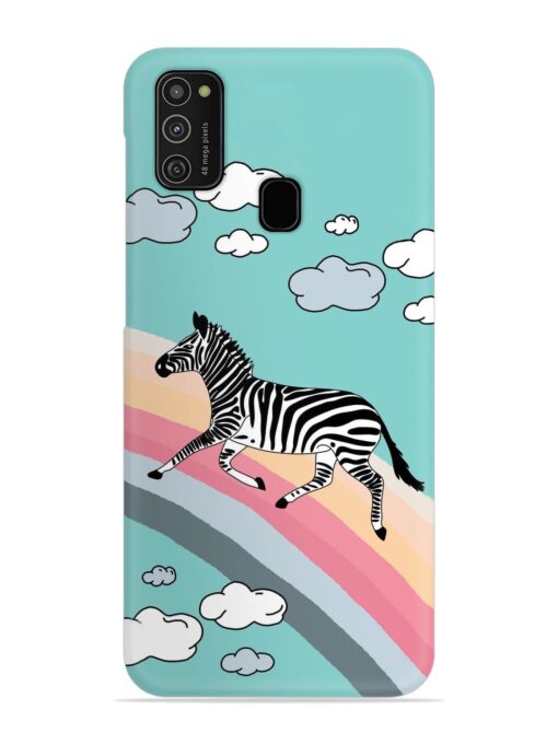 Running Zebra Snap Case for Samsung Galaxy M21 (4G)