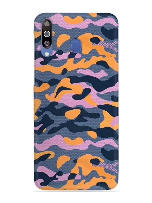 Camouflage Army Military English Orange Art Snap Case for Samsung Galaxy M30 Zapvi