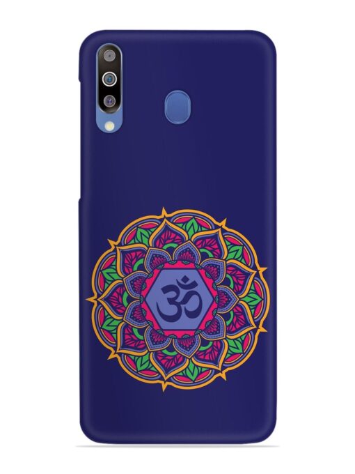 Om Mandala Art Blue Snap Case for Samsung Galaxy M30 Zapvi