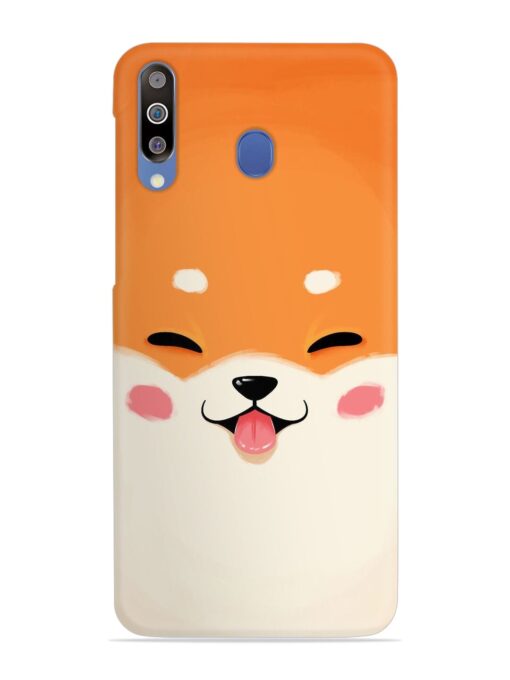 Cute Dog Face Vector Snap Case for Samsung Galaxy M30