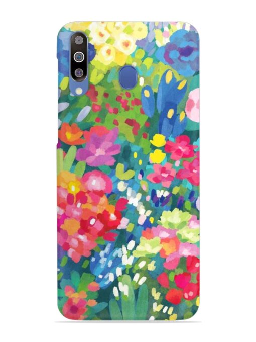 Watercolor Flower Art Snap Case for Samsung Galaxy M30 Zapvi