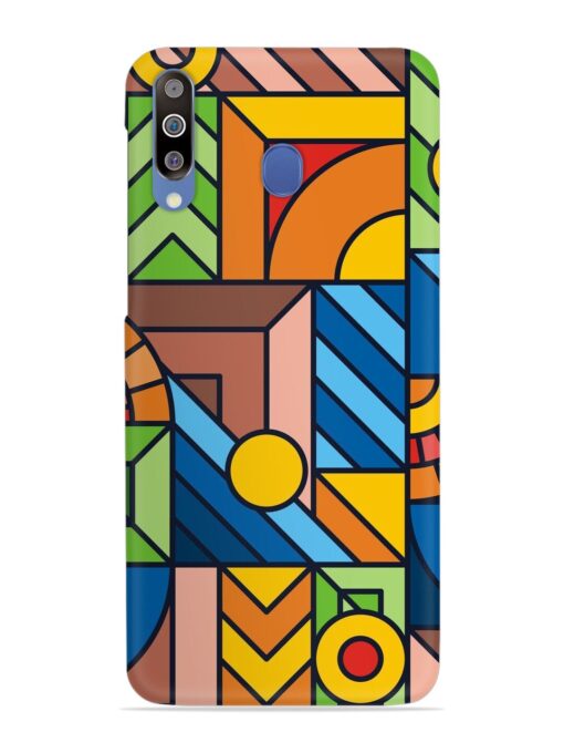 Colorful Geometric Snap Case for Samsung Galaxy M30