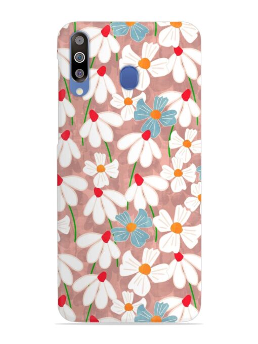 Abstract Petal Flowers Snap Case for Samsung Galaxy M30