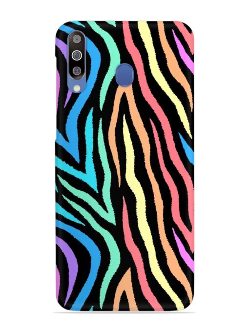 Colorful Abstract Zebra Snap Case for Samsung Galaxy M30 Zapvi