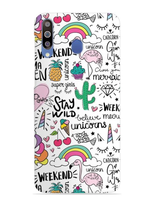 Unicorn Ice Cream Snap Case for Samsung Galaxy M30 Zapvi