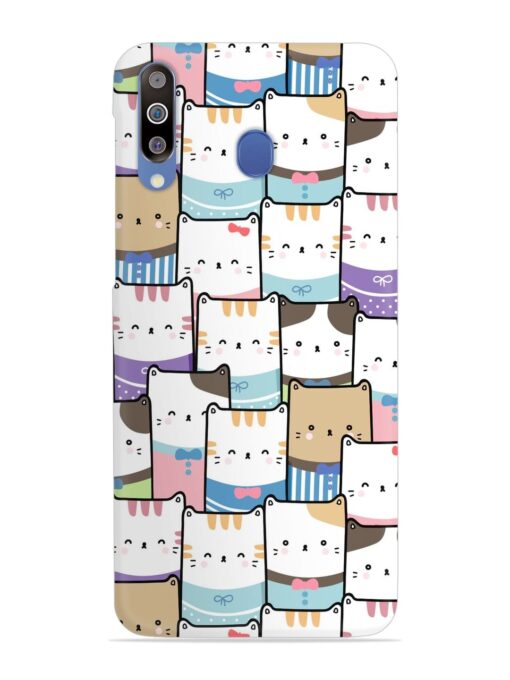 Cute Adorable Cat Snap Case for Samsung Galaxy M30 Zapvi