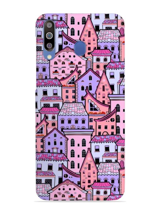 Seamless Pattern Houses Snap Case for Samsung Galaxy M30 Zapvi