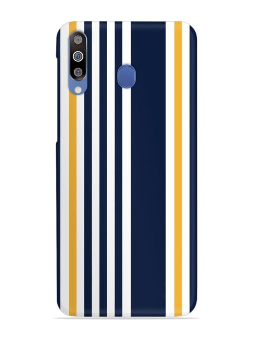 Seamless Stripe Pattern Snap Case for Samsung Galaxy M30 Zapvi