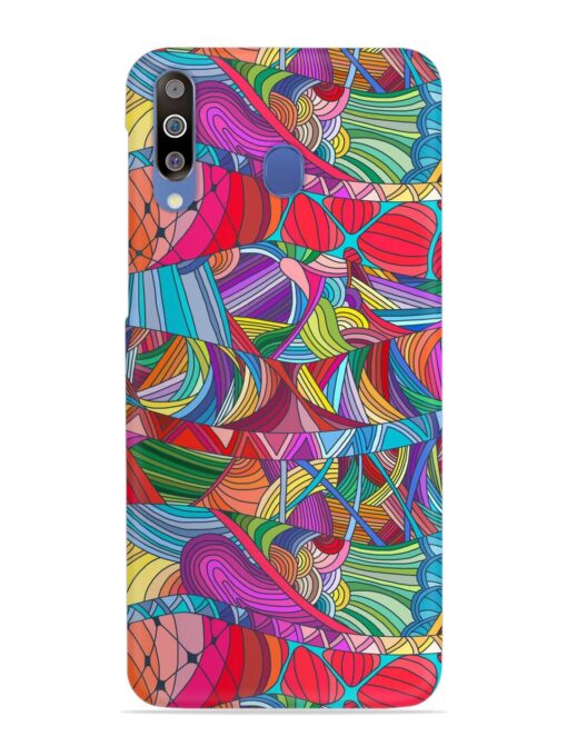 Seamless Patterns Hand Drawn Snap Case for Samsung Galaxy M30 Zapvi