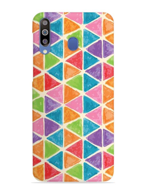 Seamless Colorful Isometric Snap Case for Samsung Galaxy M30 Zapvi