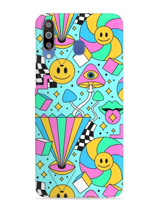 Trippy Rainbow 60S Snap Case for Samsung Galaxy M30 Zapvi