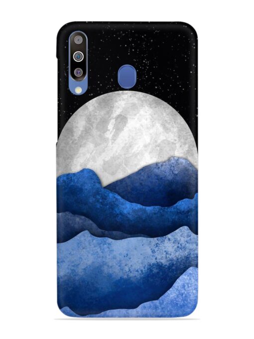 Full Moon Mountain Vector Snap Case for Samsung Galaxy M30