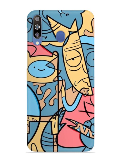 Silly Face Doodle Snap Case for Samsung Galaxy M30 Zapvi