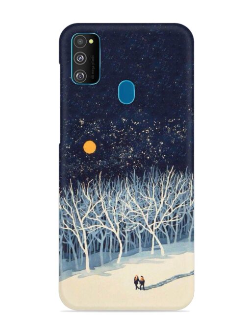 Full Moon Snowshoe Tour Snap Case for Samsung Galaxy M30S Zapvi