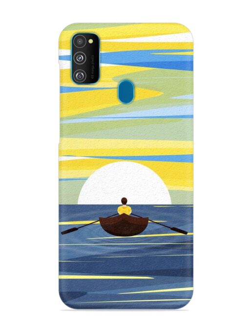 Rowing Person Ferry Paddle Snap Case for Samsung Galaxy M30S Zapvi