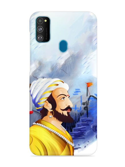 Shivaji Maharaj Color Paint Art Snap Case for Samsung Galaxy M30S