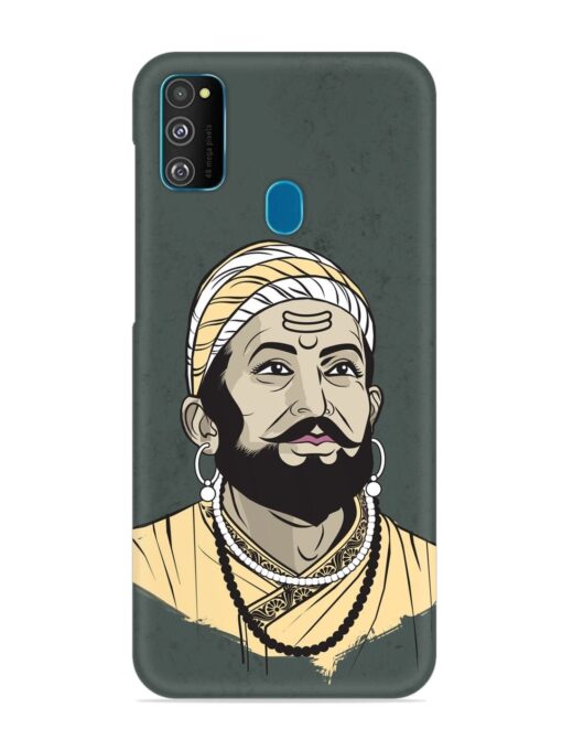 Shivaji Maharaj Vector Art Snap Case for Samsung Galaxy M30S